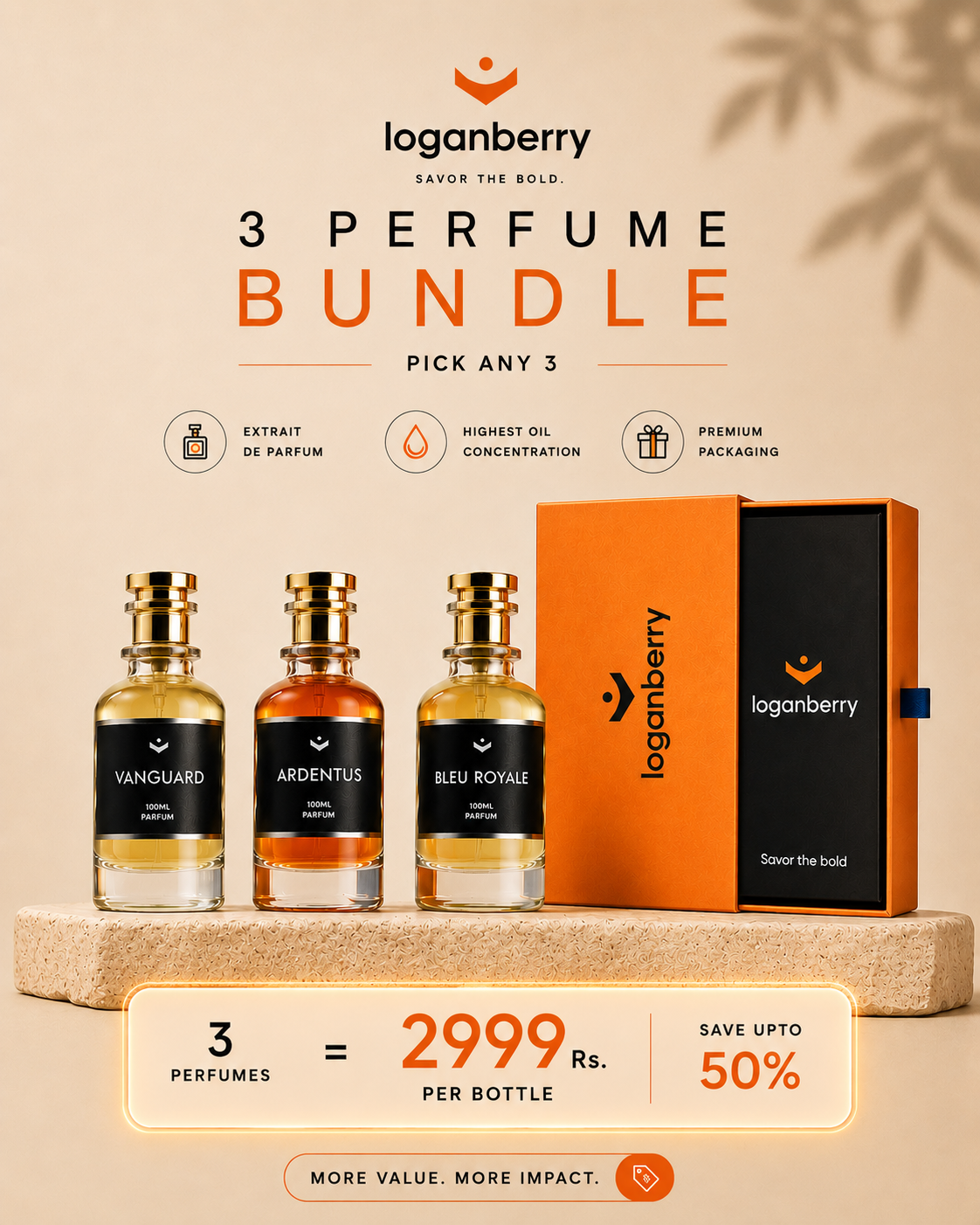 Pack of 3 bundle set (100ml)