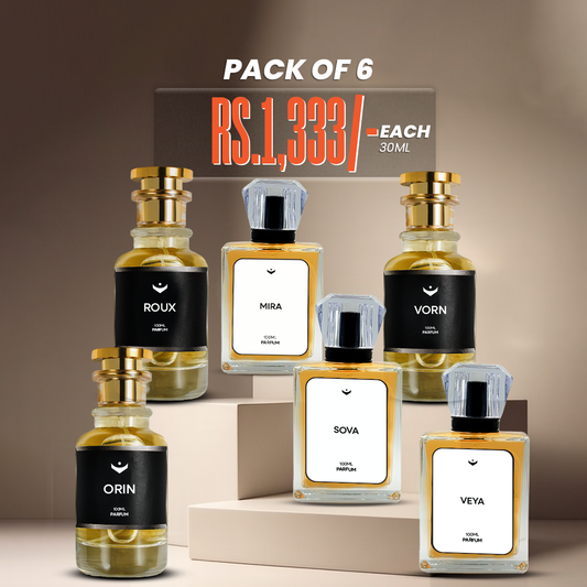 Pack of 6 bundle set (30ml)